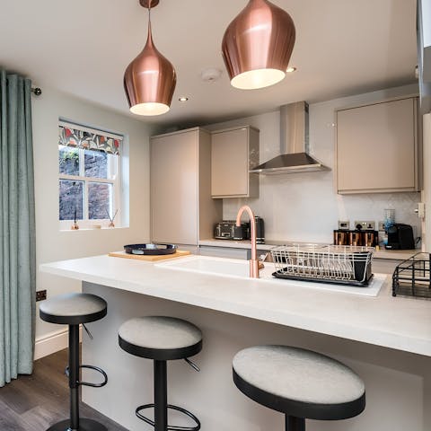 Whip up delicious meals in the modern kitchen