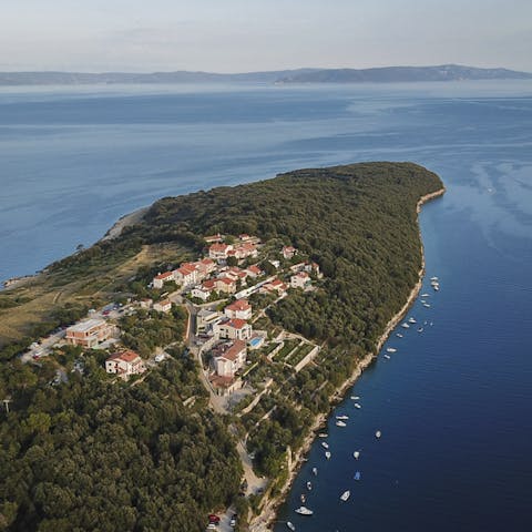 Enjoy the charms of the local village Duka Luga, with its peninsula offering fantastic views