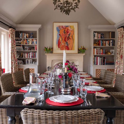 Throw a decadent dinner party for your fellow guests