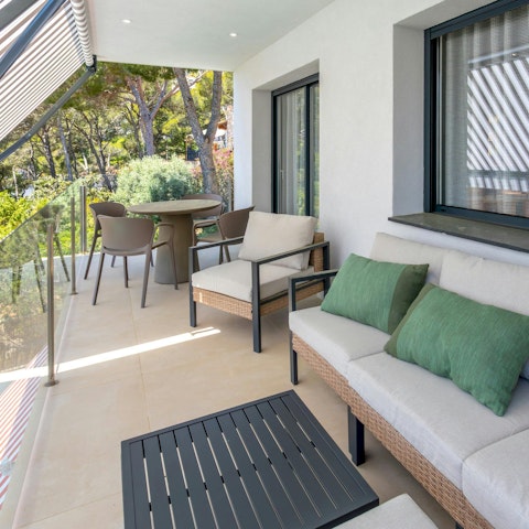 End your day with a glass of something chilled on the balcony