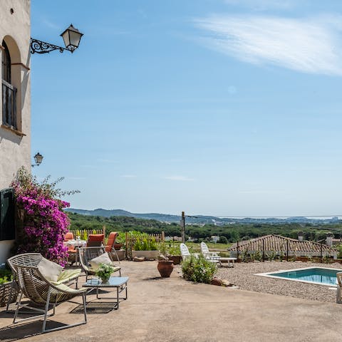 Relax by the pool and take in the glorious views