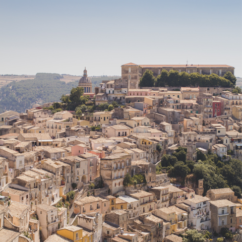 Visit the hilltop city of Ragusa – a twenty-six minute drive away