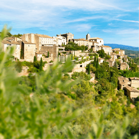 Stay a short drive from Valbonne, with its Provençal market