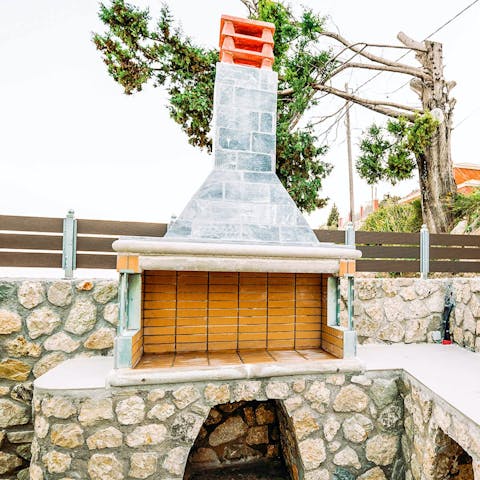 Fire up the barbecue and tuck into a dinner of grilled souvlaki