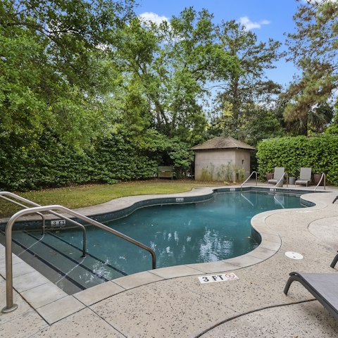Enjoy a swim at the nearby community pool