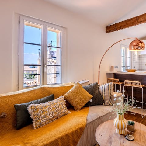 Admire quaint views of the old town rooftops