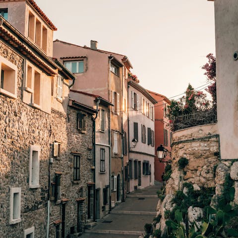 Explore the charming streets of Antibes