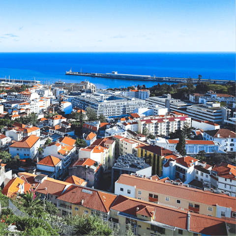 Visit beautiful Funchal, a twenty-minute drive away