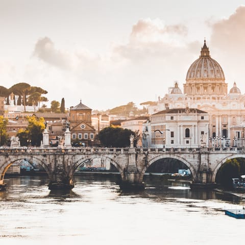 Explore historic, romantic Rome – you'll be staying in the heart of the city