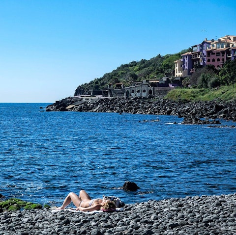 Pick your way down to the coast below Acireale