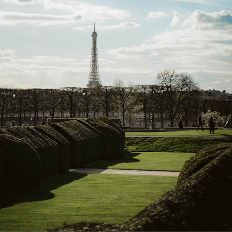 Visit the Tuileries Garden – it’s within walking distance