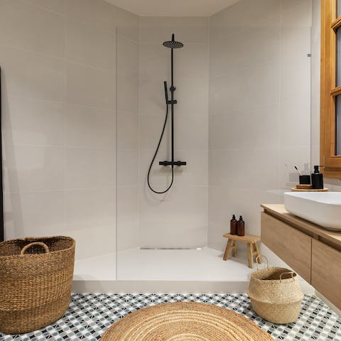 Pamper yourself in the luxurious bathrooms
