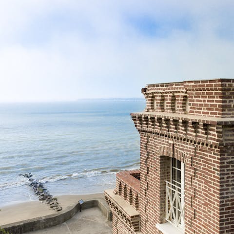 Enjoy coastal views from every window