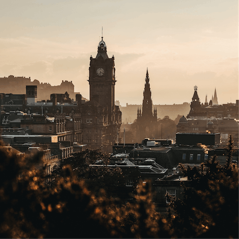 Explore the historic streets of Edinburgh on foot from your home near Haymarket