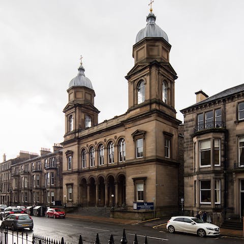 Stay in a typical street of period buildings