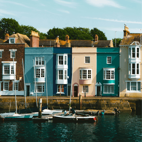 Stroll around Weymouth Harbour, a short walk away