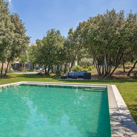 Make the most of the glorious sunshine with a dip in the private pool