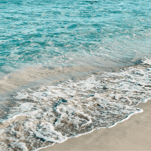Stroll down to the warm sandy shores of Rayol Canadel, just 200 metres away