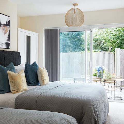Step straight out into the fresh air from your bedroom