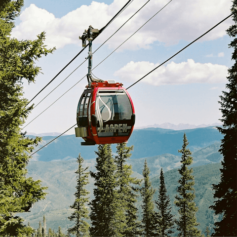 Discover downtown Aspen – the gondola is a short walk away