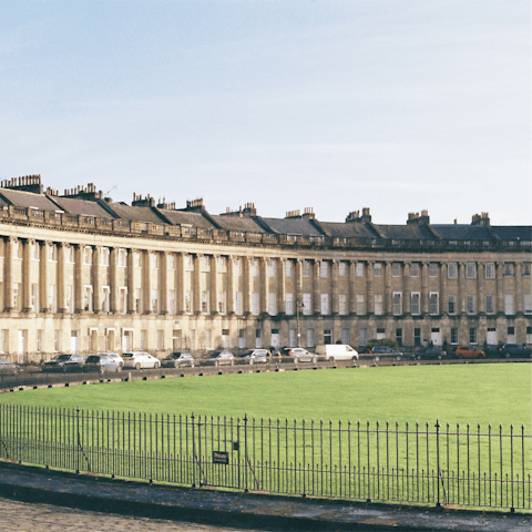 Visit beautiful Bath, a twenty-minute drive away