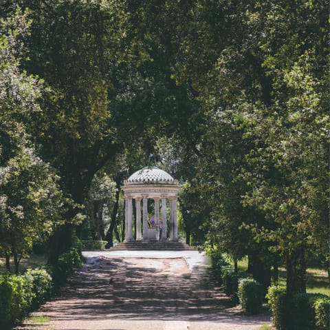 Stretch your legs in the pretty grounds of nearby Villa Borghese