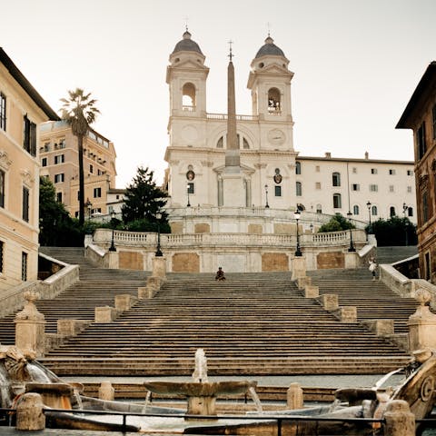 Soak up the culture from the Spanish Steps – you only need to walk two minutes