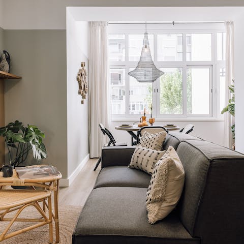 Enjoy the simple pleasure of reading and relaxing in the living room