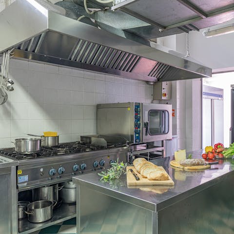 Elevate from self-catering to full, professional chef's kitchen