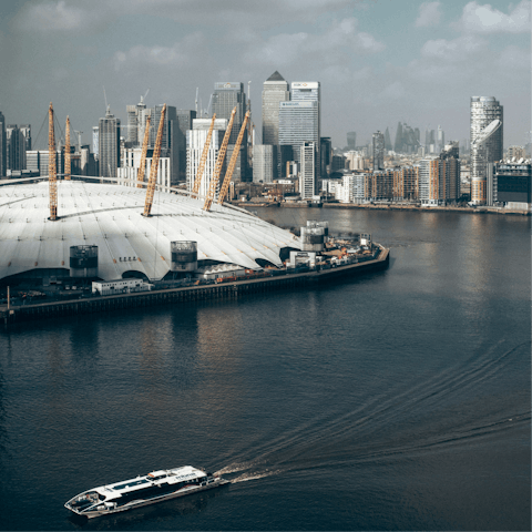 Catch a show at the O2, a twenty-minute bus ride away