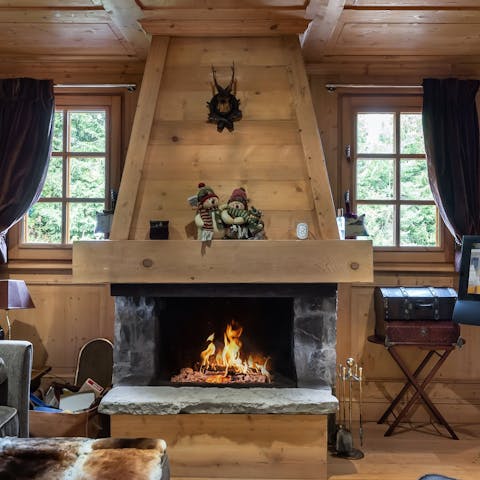 Get cosy in front of the fire place