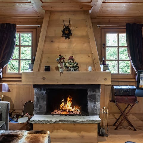 Get cosy in front of the fire place