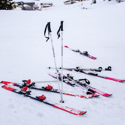 Hit the slopes for a day of skiing in Megève