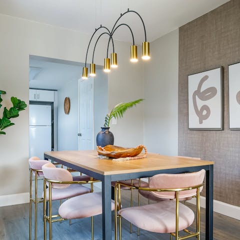 Enjoy dinner and plan the next day trip at the dining table