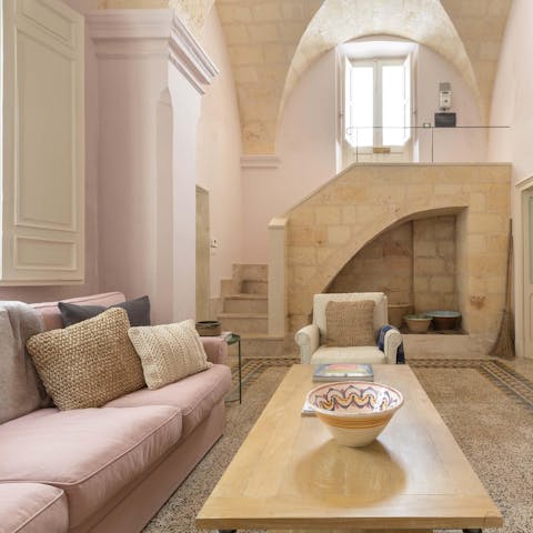 Relax and unwind surrounded by peaceful pastel shades