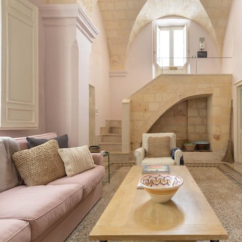 Relax and unwind surrounded by peaceful pastel shades