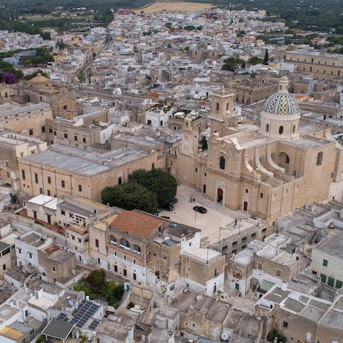 Stay in the heart of Oria's historic old town