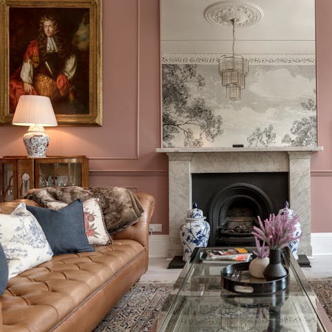 Get cosy in the grand living area after a long day on your feet