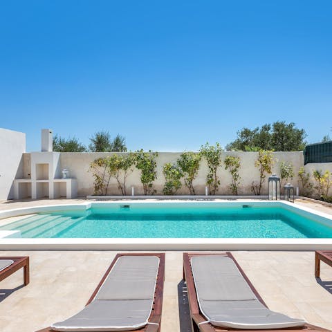 Experience total tranquility by your private swimming pool