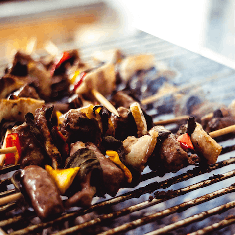 Light up the barbecue for alfresco dining on a sunny evening