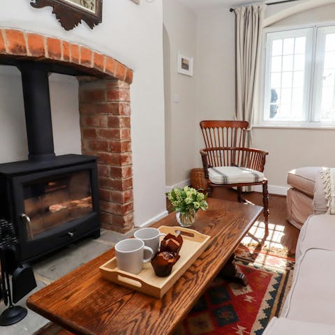 Sit by the log burner when the Gloucestershire weather turns cooler