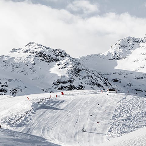 Swoosh down the slopes at La Croix Fry, 4km away