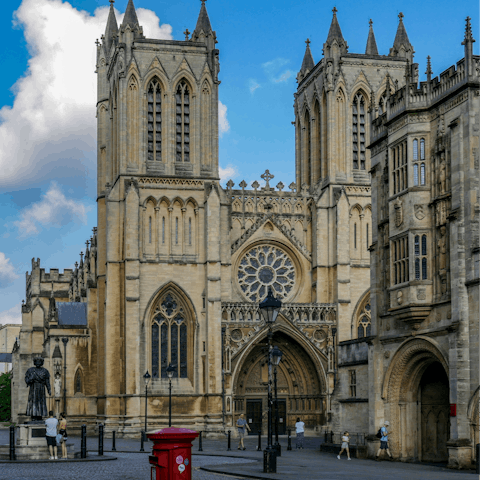 Visit nearby Bristol Cathedral