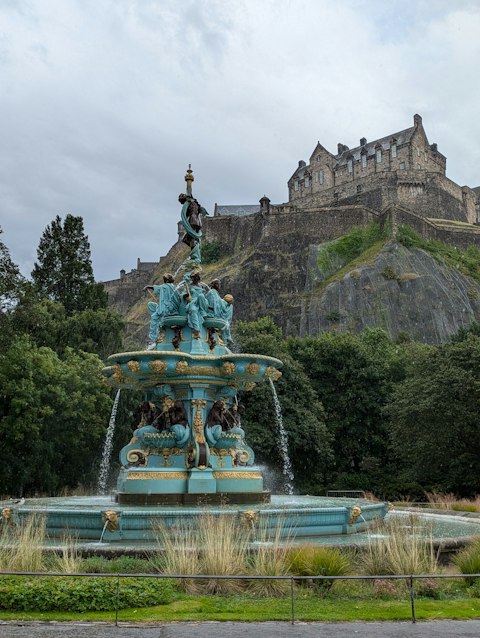 Relax in nearby Princes Street Gardens with breathtaking views of the castle