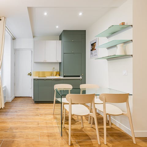 Snack on charcuterie before grabbing dinner at a nearby bistro