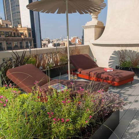 Catch some rays in your private outdoor haven