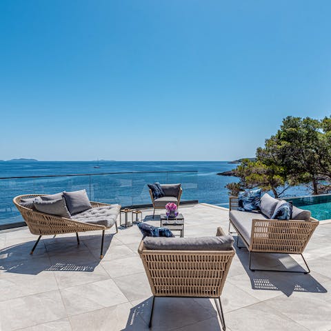 Find the perfect spot for sunset drinks on the terrace