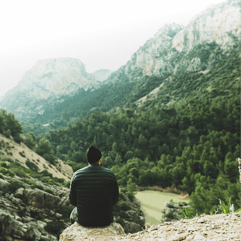 Take stock as you hike the beautiful trails of Jarapalos, only minutes away by car