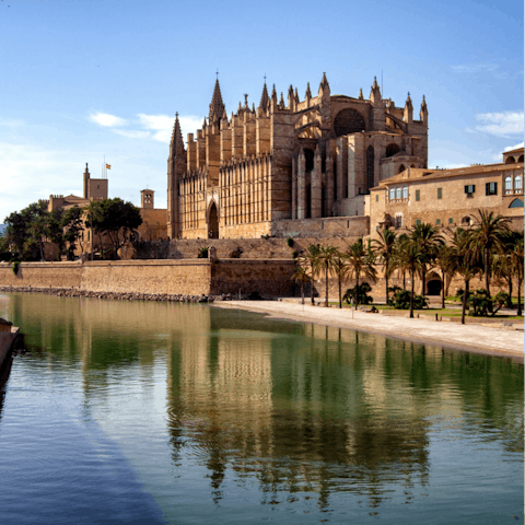 Drive into Mallorca and explore the narrow cobbled streets of the old town