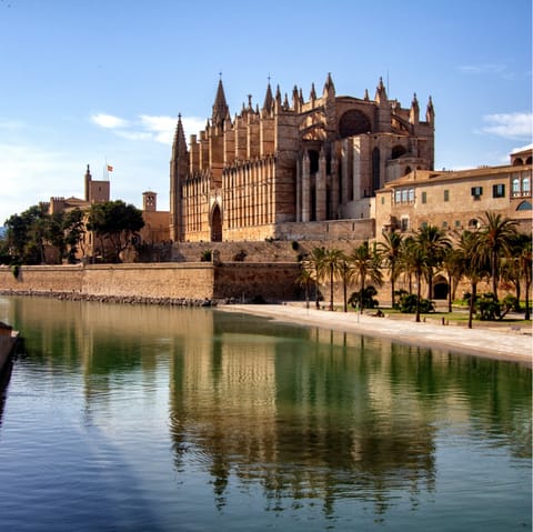 Drive into Mallorca and explore the narrow cobbled streets of the old town